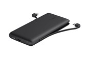 Nødlader - Belkin 10K PD Power Bank with Integrated Cables Nødlader - Svart - 10000 mAh - BPB006BTBLK