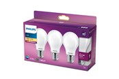 LED-lyspære - Philips LED-lyspære Classic Standard 7W/827 (60W) Frosted 3-pack E27 - 929001243059