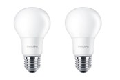 LED-lyspære - Philips LED-lyspære Standard 8W/827 (60W) Frosted 2-pack E27 - 929001234334