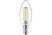 LED-lyspære - Philips LED-lyspære Classic Kerte 4,3W/827 (40W) Clear E14 - 929001889755