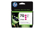 Printertilbehør blekk/toner - HP 712 / 3ED78A 3-Pack Magenta Ink - Blekkpatron Rød - 3ED78A