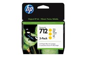 Printertilbehør blekk/toner - HP 712 / 3ED79A 3-Pack Yellow Ink - Blekkpatron Yellow - 3ED79A