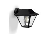 Lamper - Philips Alpenglow down wall lantern black 1x60W - 915005382101