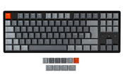 Tastatur - Keychron K8 RGB Aluminium Hot-Swap - Gateron Red - Gamingtastatur - Uten numpad - Nordisk - Svart - K8-J1-BO