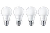 LED-lyspære - Philips LED-lyspære Standard 8W/827 (60W) Frosted 4-pack E27 - 929002306204