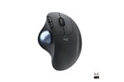 Mus - Logitech ERGO M575 Wireless USB Bluetooth Egonomic - Ergonomisk mus - Optisk - 5 - Svart - 910-005872