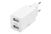 Mobil - Adaptere og ladere - Deltaco USB wall charger 2x USB-A 2.4 A total 1 - USB-AC174