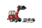 Leketøysbil - Bruder Schäffer Compact loader 2630 with figure and accessories - 02191