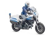 Leketøysbil - Bruder BWorld Scrambler Ducati Police Motorcycle - 62731