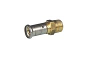 Alu pex-systemer - Henco straight male adapter 20 mm x 34 cusi - 17P-2005-CS