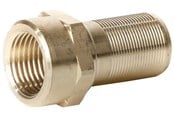 PEX-systemer - Henco straight nipple female brass 26mmx3/4 - 18SKS-2605