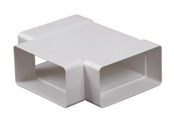 Ventilation - Unite Flat duct t-piece (75x150 mm) white - UNITE-KP75-26