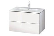 Baderomsmøbler - Duravit l-cube vanity unit with 2 drawers - LC624102222