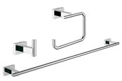 Baderomstilbehør - Grohe Essentials Cube 3-in-1 Guest bathroom accessories set, chrome - 40777001