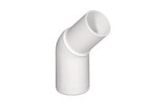 Reservedeler og tilbehør - Purus angle 45° 32 mm white pp/tpe with tip end - 752011-132