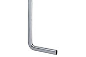 Reservedeler og tilbehør - Megatherm Drain pipe 90° 32 x 220 x 580 mm chrome - 750231010