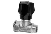 Beslag - Frese stop valve dn20 for f raw brass with handle and drain - 25-1145