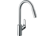 Blandebatterier og beslag - Hansgrohe focus single lever kitchen mixer 240 with pull-out - 31815000