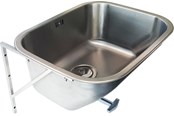 Kummer & vasker - Juvel tempra wash trough 500 x 400 x 230 mm - 687104210