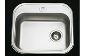 Kummer & vasker - Juvel Intra juvel k480b1 stainless steel kitchen sink with taphole - BK480B1-R02