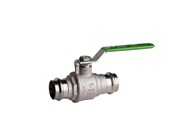 Beslag - Pettinaroli Heavyduty fullway ball valve with press fittings ends green - P100-042