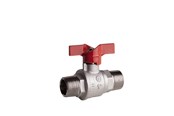 Beslag - Pettinaroli M x m heavyduty fullway ball valve red butterfly handle te - 52EUR/2-008