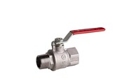 Beslag - Pettinaroli F x m heavyduty fullway ball valve red steel lever tea tre - 51EUR/1-004