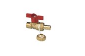 Beslag - Pettinaroli Hose union ball valve with cap base ø1/2"m x 3/4"m tail - 244SC-145