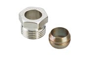 Radiatorer og ventiler - Danfoss Compression fitting 1/2" x 15 mm copper/steel - 013G4115