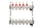 Gulvvarme - Salus Floor heating manifold 6 slings with flowmeter - GVM-F 6