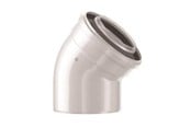 Kjeler og skorsteiner - Bosch elbow concentric 45° dn60/100 - 7738112501