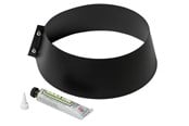 Kjeler og skorsteiner - Metalbestos storm collar ø230/130 black with silicone - 317641231