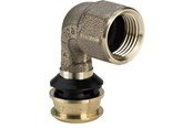 Alu pex-systemer - Viega Raxofix transition bend 90° 25 x 3/4" socket/socket gunmetal - 646134