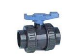 Plastrør og beslag - +GF+ Ball valve 22i pvc/epdm d63 - VSA22I630