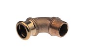 Trykkrør & Beslag - Vsh Fabrieken Xpress copper angle adapter 90 deg. fm 22xr3/4 - 38334