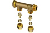 PEX-systemer - Uponor aqua plus manifold male swivel wtr pex dr 3/4mt/sn 2x15c/c50mm - 1067753