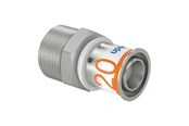 Alu pex-systemer - Uponor s-press plus adapter male thread 20 mm x 34 - 1070505