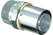 Alu pex-systemer - Uponor s-press adaptor male thread 75 mm x 212 - 1032896