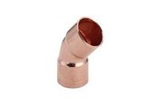 Kobberrør og beslag - Viega Bend 45° m/m 15 mm copper - 100483