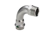 Trykkrør & Beslag - Viega Sanpress Inox transition bend 90° socket/nipple 18 mm x 3/4" stainless steel - 436919