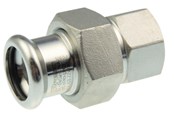 Trykkrør & Beslag - Vsh Fabrieken Vsh straight union female thread/press 54 mm x 2 stainless - 6192111