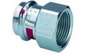 Trykkrør & Beslag - Viega Prestabo transition 28 x 3/4" socket/socket galvanized steel - 642181