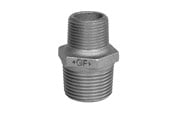 Gjengede beslag - Georg-Fischer Hexagon nipple black reducing 1 1/4 x 1/2 - 770245125