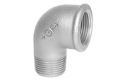 Gjengede beslag - Georg-Fischer Elbow 90° galvanized for m 1/2 x 3/8 - 770092216