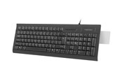 Tastatur - Natec KLAWIATURA Z CZYTNIKIEM KART SMART ID MORAY - Tastatur - Amerikansk Engelsk - Svart - NKL-1055