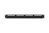 Tilbehør - Lanberg patch panel 24 port 1U cat.6A UTP black - PPUA-1024-B