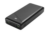 Nødlader - Deltaco Power bank 30000 mAh 3 A/18 W 111 Wh 2x Nødlader - Svart - 30 Wh - PB-C1002