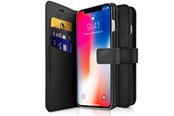 Mobil - Deksel og etui - ITSKINS  Book cover and back cover in one for iPhone XR 6.1 ". Black - AP61-BOOKC-BKNL