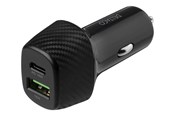 Mobil - Adaptere og ladere - Deltaco USB car charger 1x USB-C PD 18 W 1x USB - USBC-CAR120