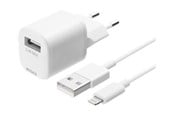 Mobil - Adaptere og ladere - Deltaco USB wall charger USB-A 2.4 A incl. 1 m - USB-AC181